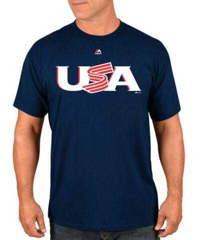 USA Baseball Majestic 2017 World Baseball Classic Wordmark T-Shirt Navy,We sell and wholesale USA Baseball Majestic 2017 World Baseball Classic Wordmark T-Shirt Navy on line form chian!